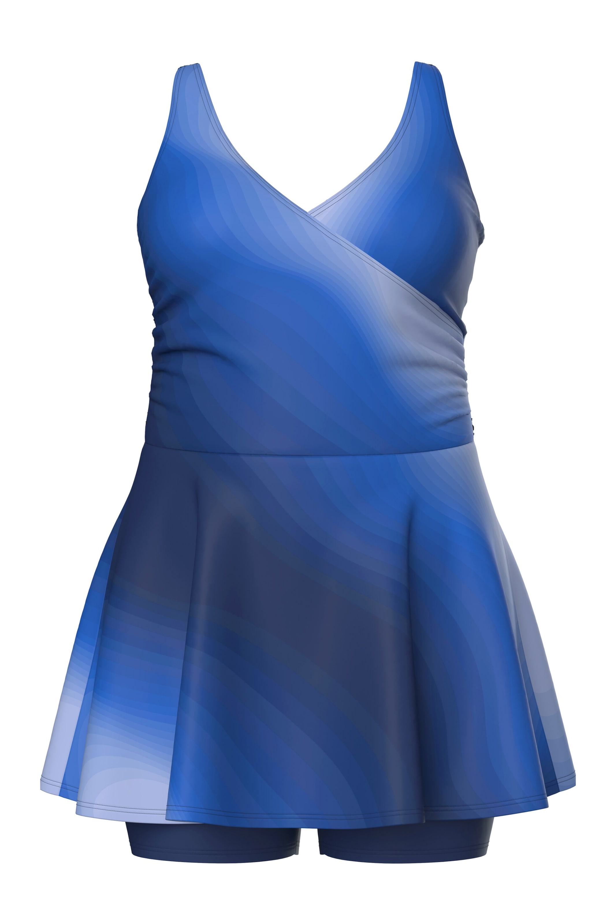 Ulla Popken Badeanzug in Blau: Vorderseite