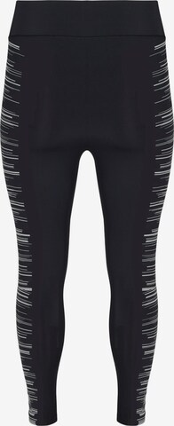 Active by Zizzi Skinny Fit Спортен панталон 'Atracy' в черно: отпред