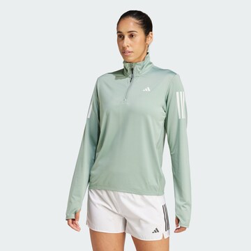 ADIDAS PERFORMANCE Funktionsbluse 'Own the Run' i grøn: forside