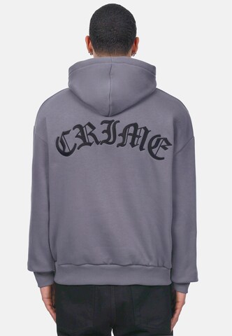 Dropsize Sweatshirt 'CRIME' in Grijs