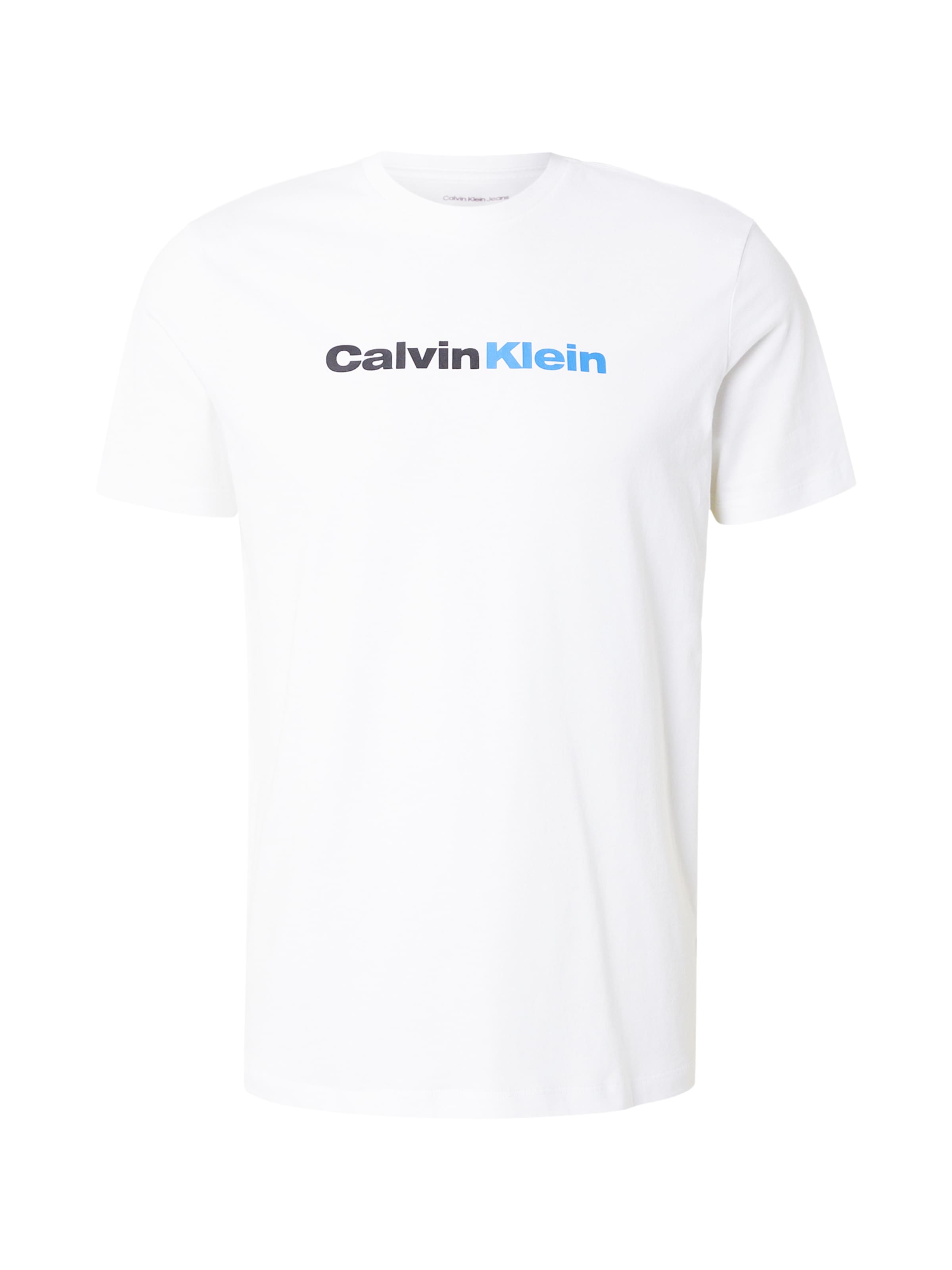 Calvin Klein Jeans Футболка 'WHOLESALE' в Лазурный / Черный / Белый, Обзор товара