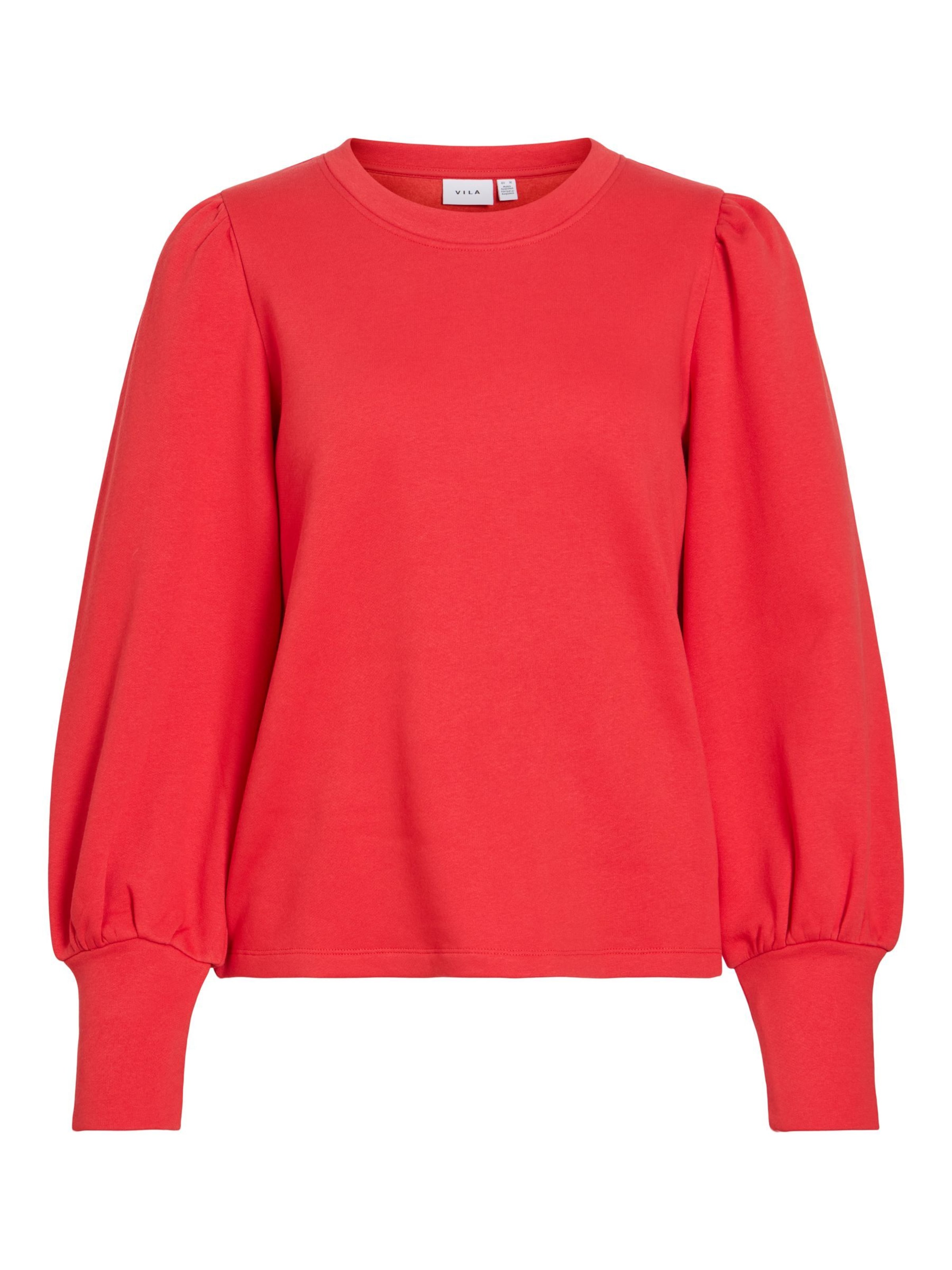 Sweat-shirt 'VERA' VILA en rouge : devant