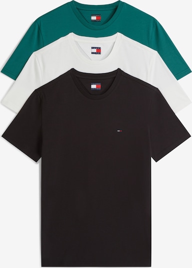 Tommy Jeans Majica u petrol / crna / bijela, Pregled proizvoda