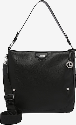 L.CREDI Shoulder Bag 'Josie' in Black: front