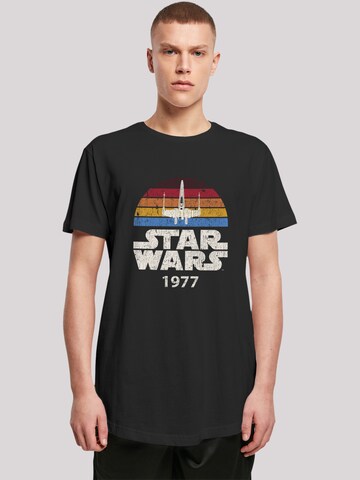 T-Shirt 'Star Wars X-Wing Trip 1977 T-' F4NT4STIC en noir : devant