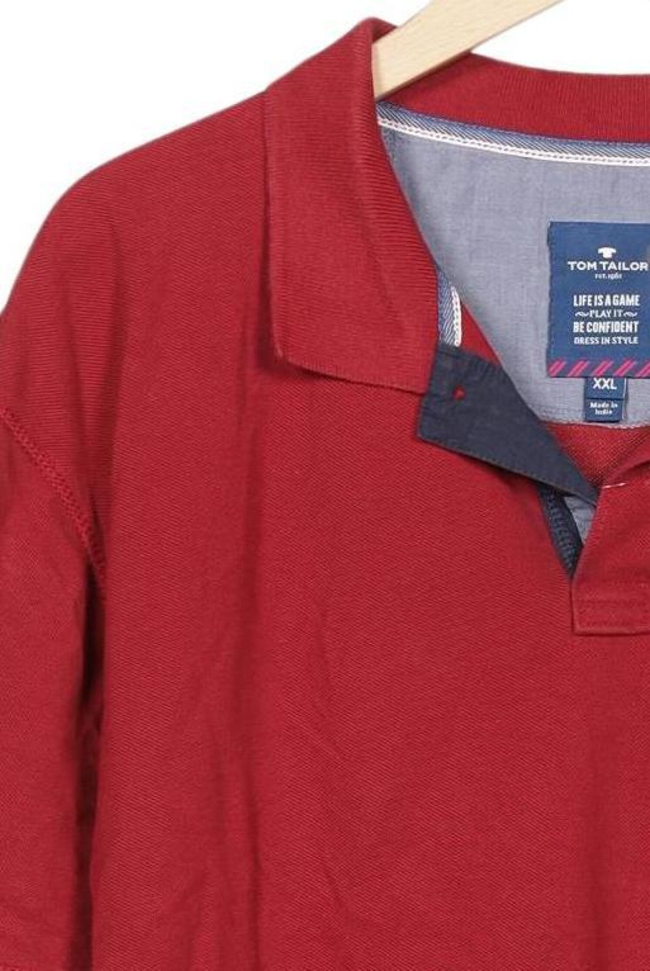 TOM TAILOR Shirt in XXL in Red