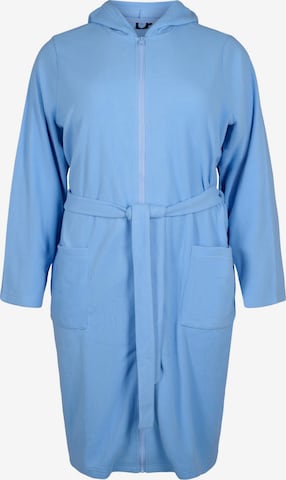Robe de chambre 'Mlise' Zizzi en bleu : devant
