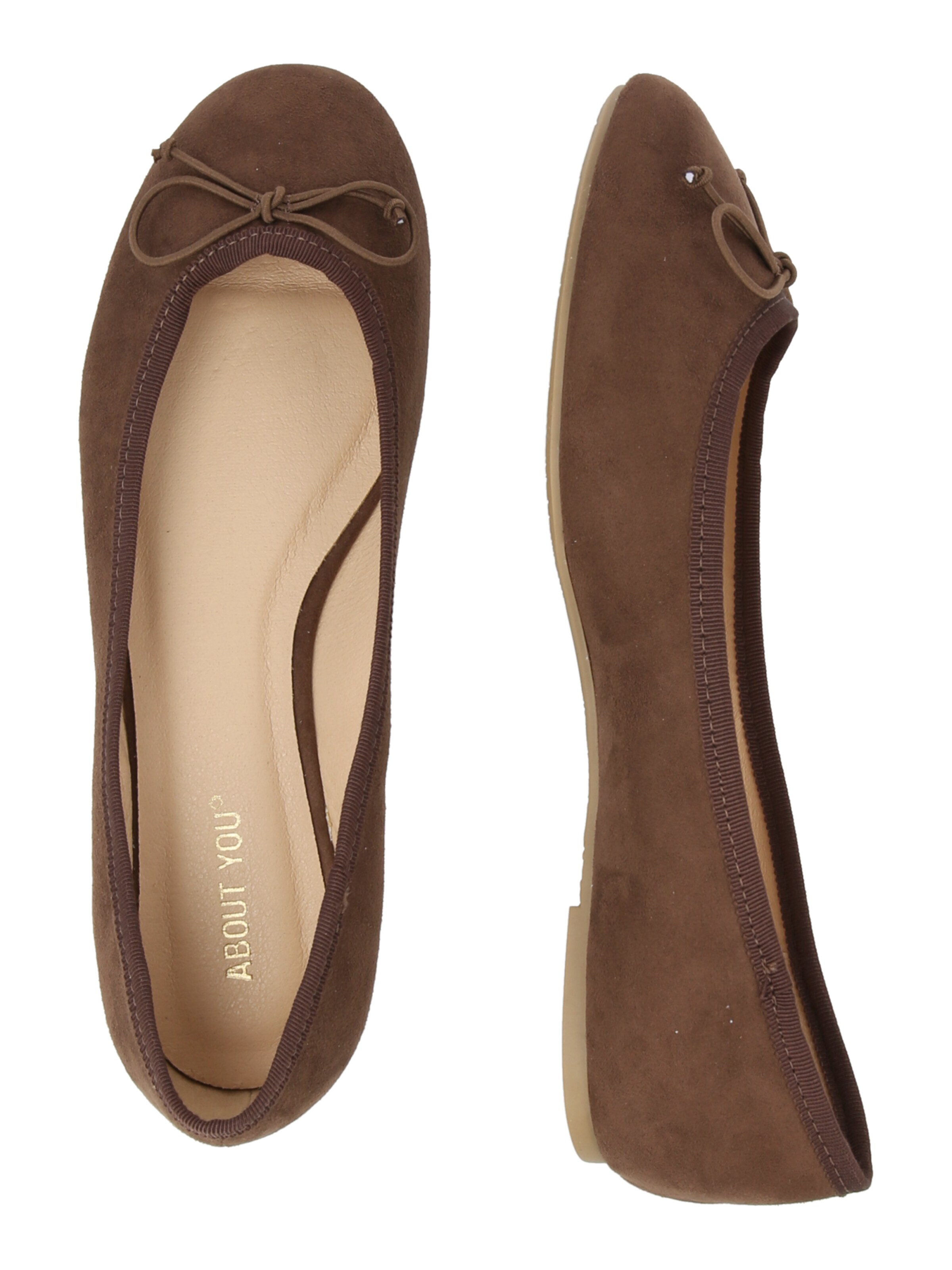 ABOUT YOU Балетки 'Beyza' в Коричневый