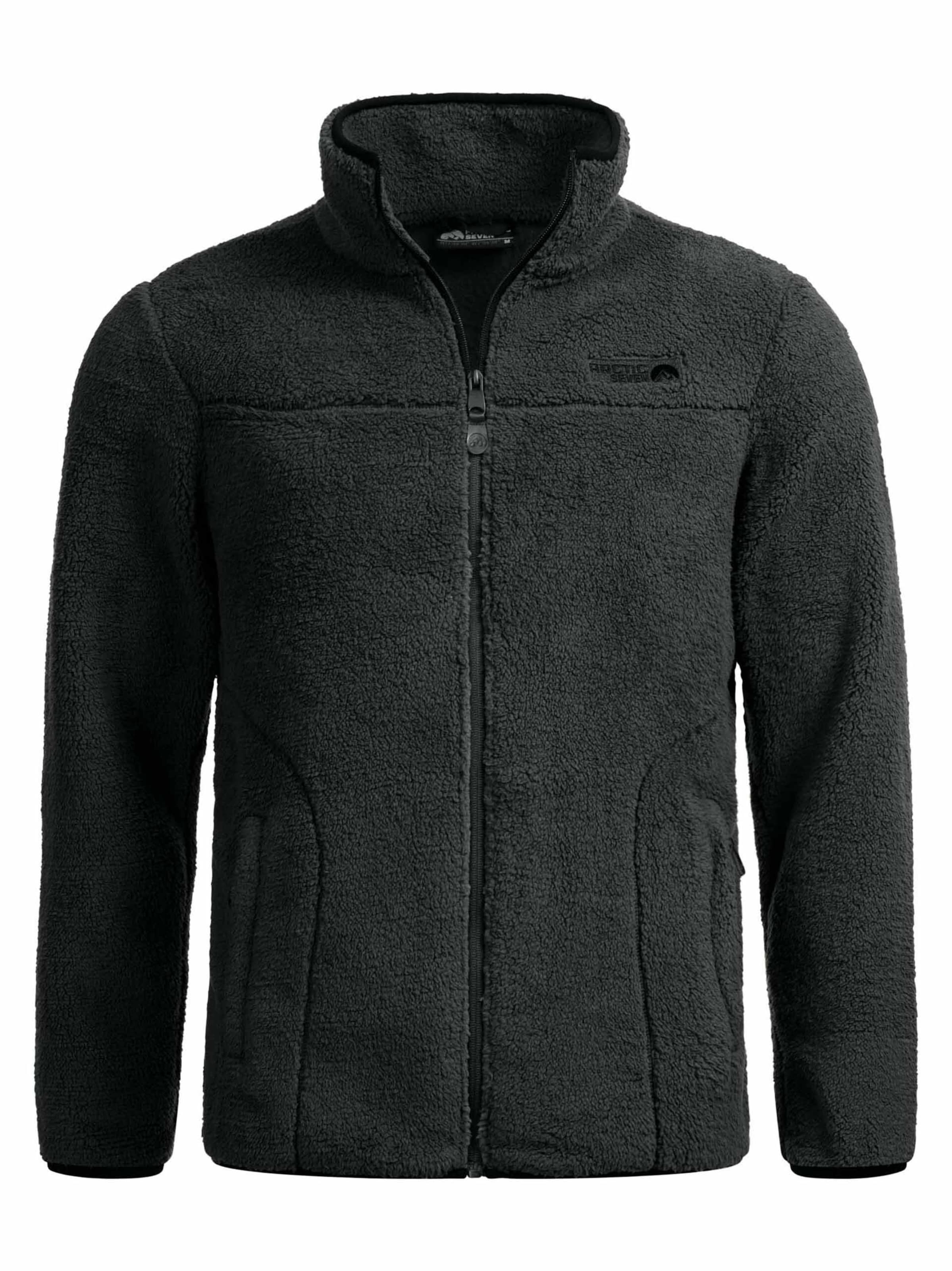 Arctic Seven Funktionsfleecejacke in Grau: Vorderseite