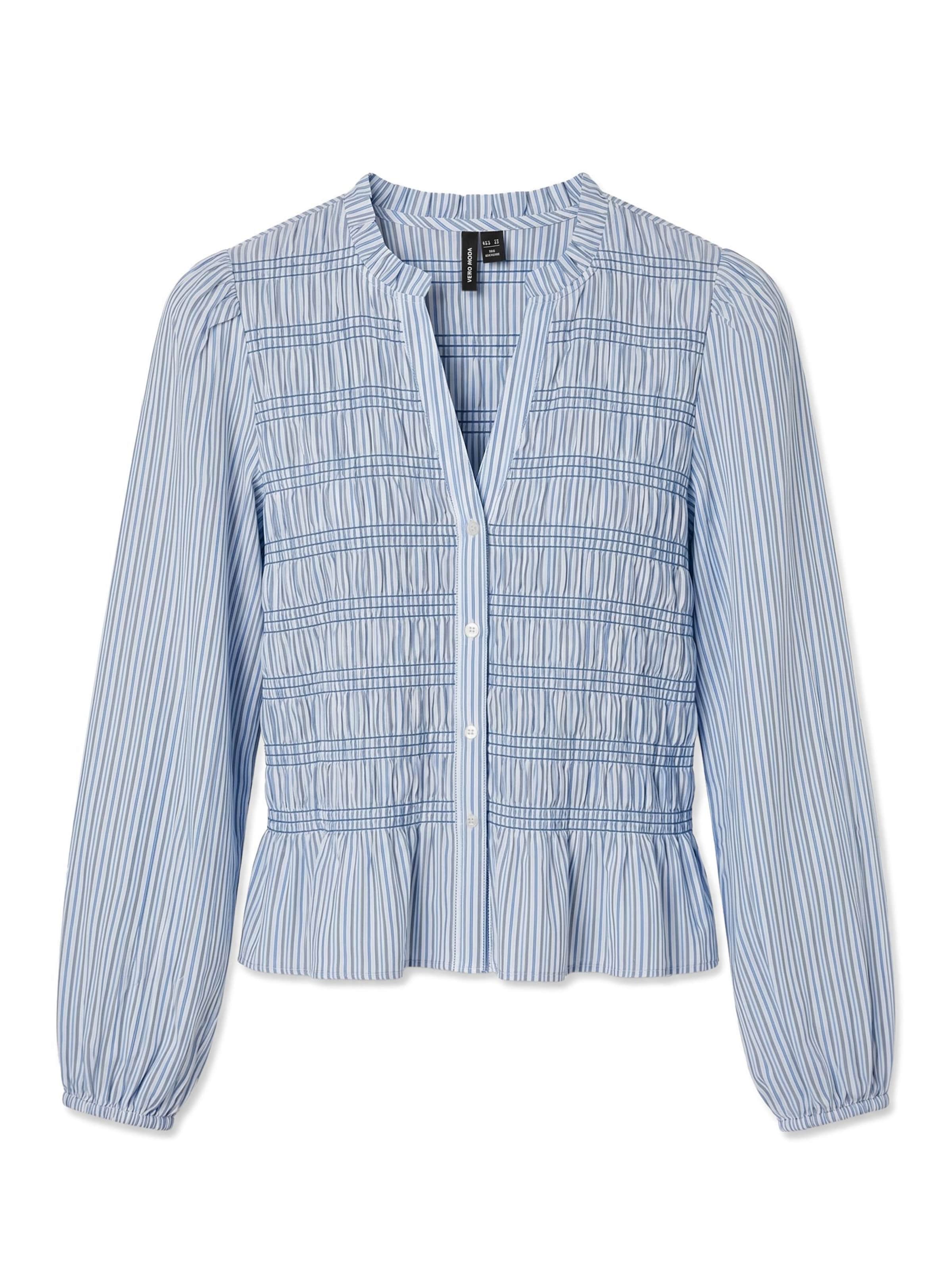 VERO MODA Bluse 'VMEMERY' in Blau: Vorderseite
