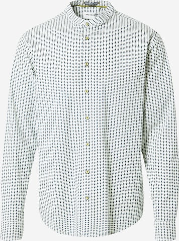 No Excess Regular fit Button Up Shirt in White: front