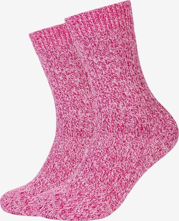 camano Socks in Pink: front