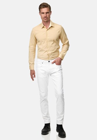 Rusty Neal Slim fit Overhemd in Beige