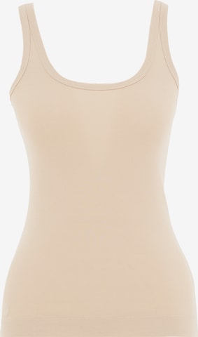 Organication Top in Beige: front