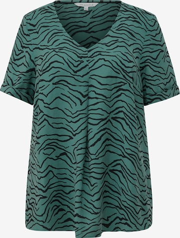 TRIANGLE - Blusa em verde: frente