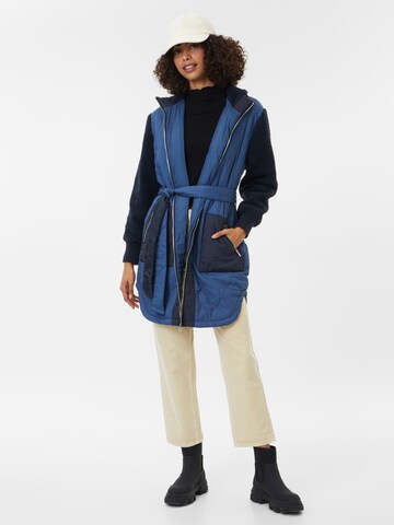 Manteau mi-saison 'THALE' ONLY en bleu