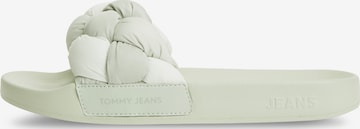 Saboți de la Tommy Jeans pe verde: față