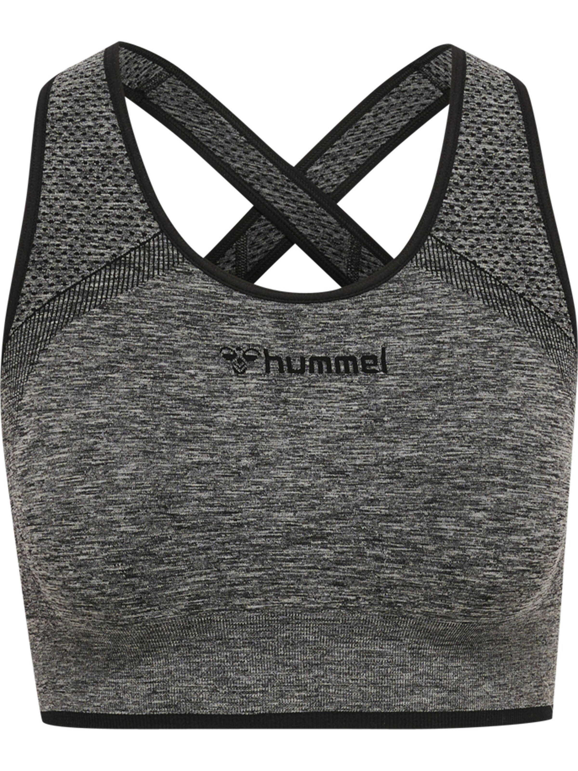 Hummel Bustier Sports-BH 'Una' i sort: forside