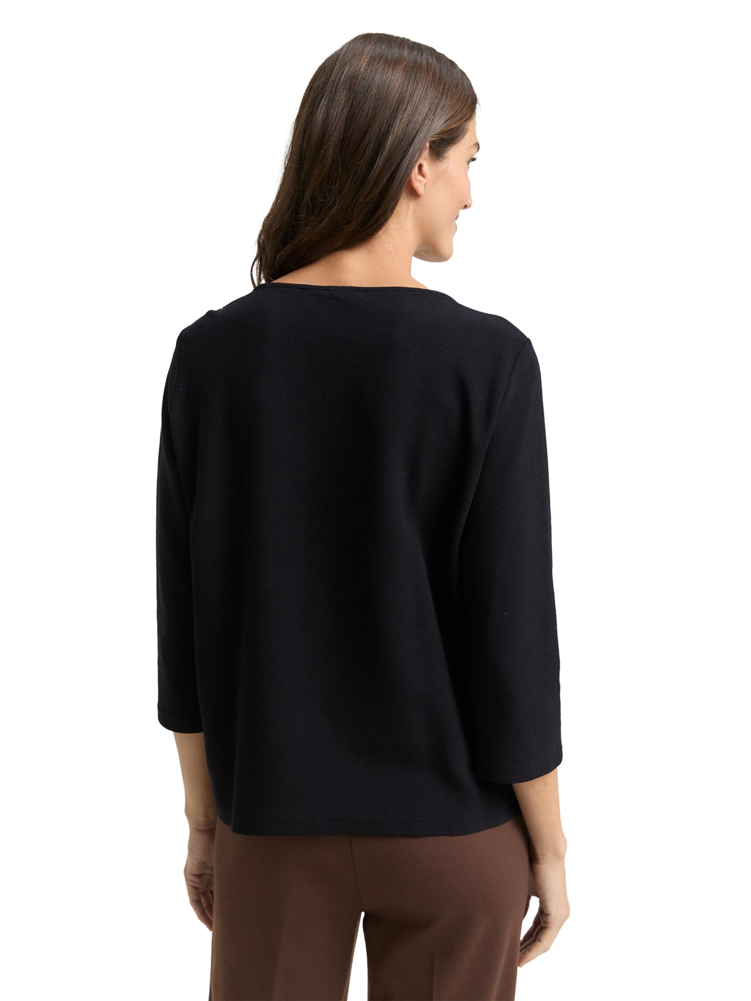 TOM TAILOR - Camisa em preto