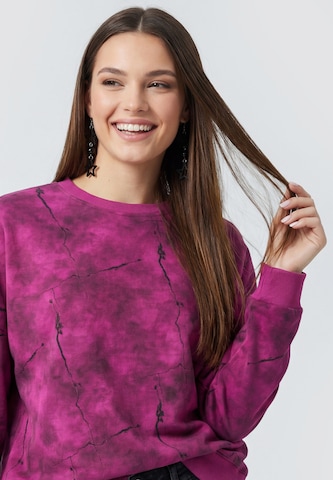 Sweat-shirt myMo ROCKS en rose