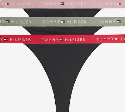 Tommy Hilfiger Underwear Tanga gaćice veličine XS u svijetlozelena / roza / crvena / crna, Pregled proizvoda