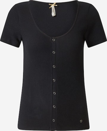 Key Largo Shirt 'BEA' in Zwart: voorkant