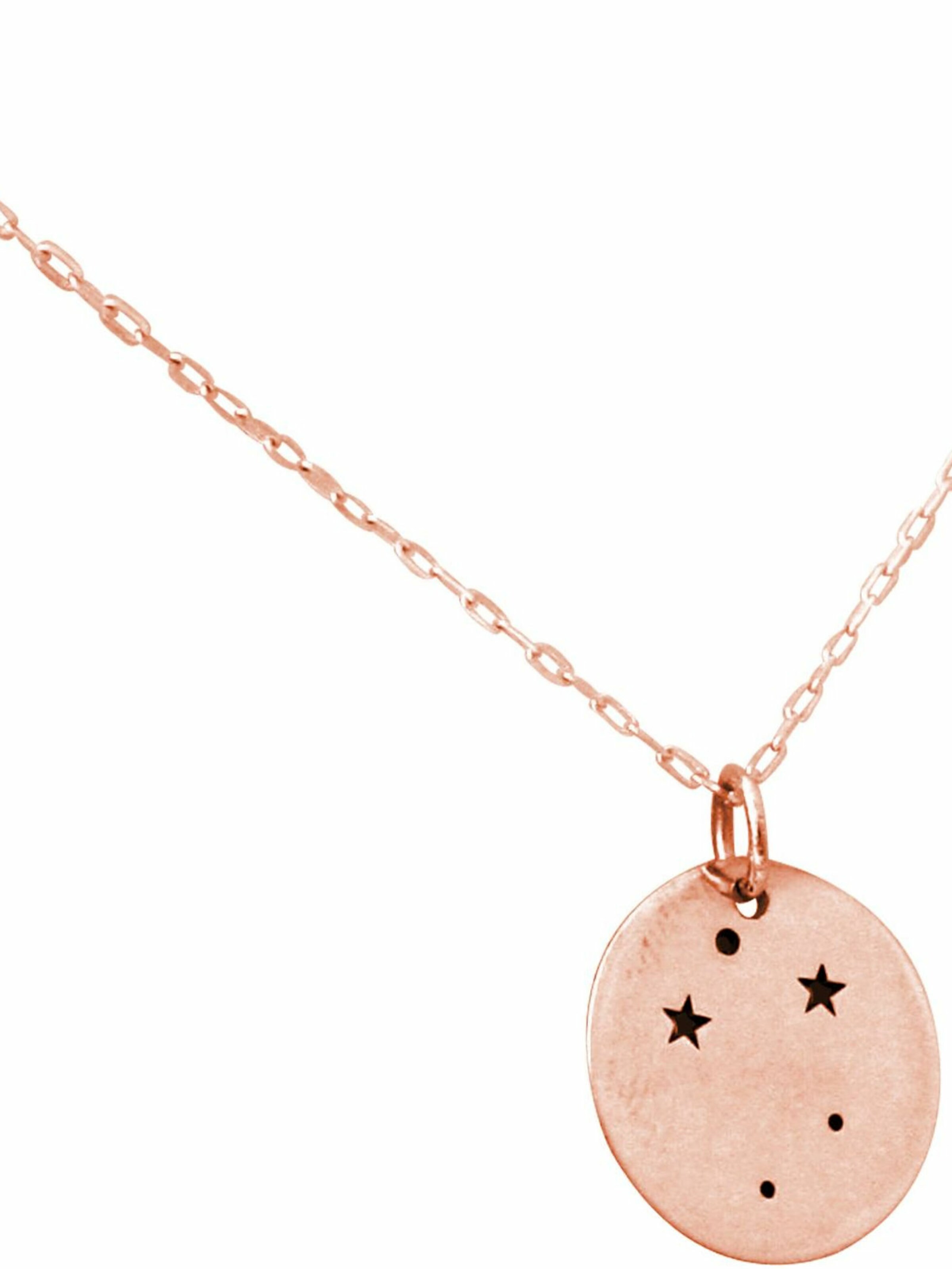 Gemshine Necklace 'Horoskop Sternzeichen Libra Waage' in Gold