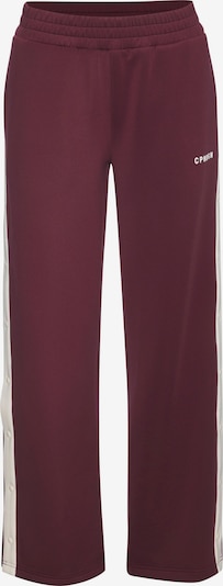 Kelnės iš Copenhagen Studios, spalva – vyšninė spalva / balta, Prekių apžvalga