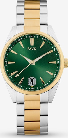 FAVS Analog Watch in Green: front
