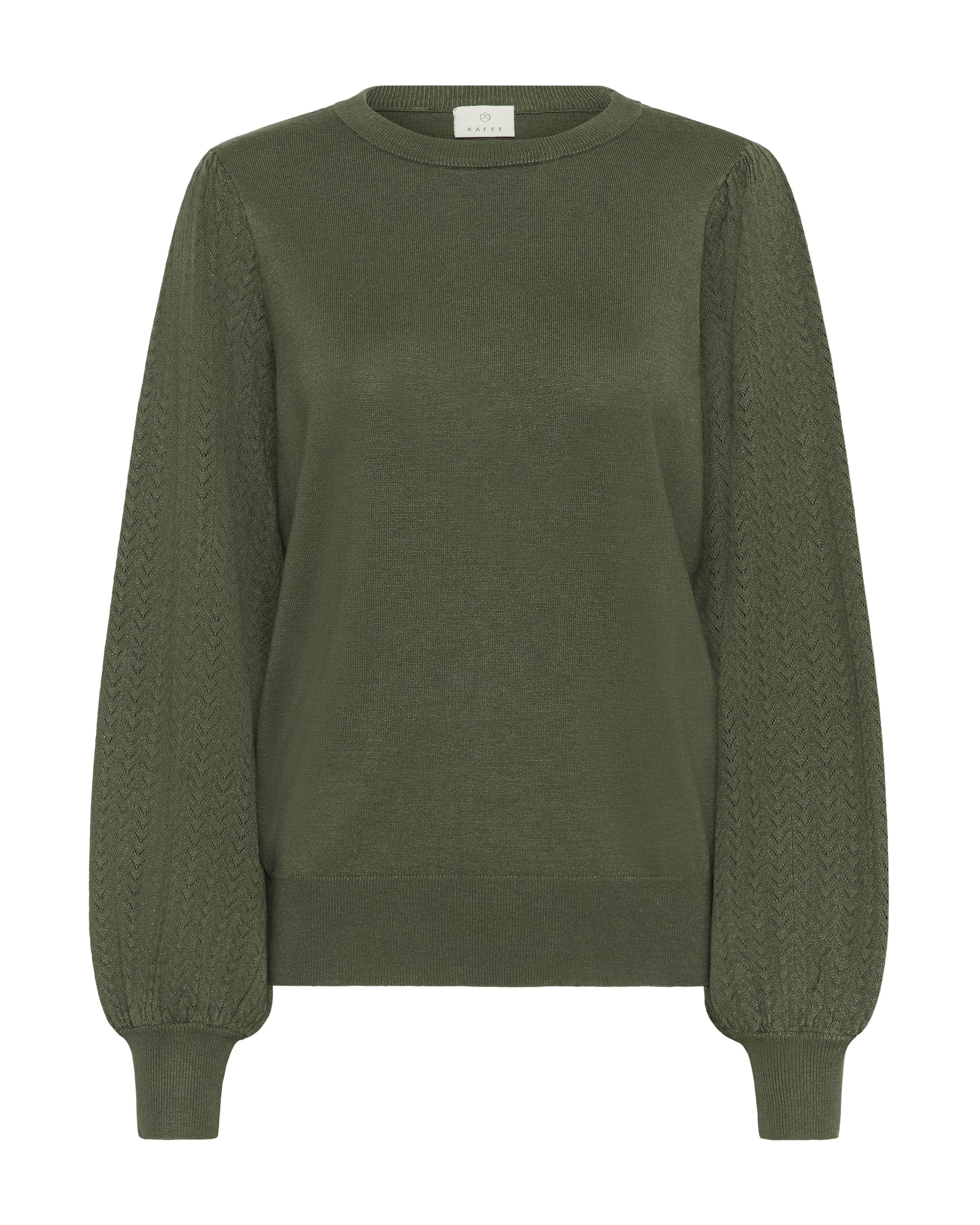 Kaffe Pullover 'Lone' i grøn: forside