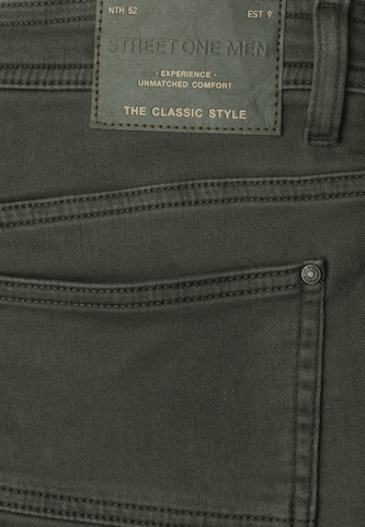 Street One MEN Regular Chino Pants in Green