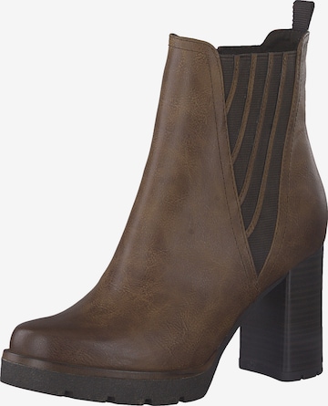 MARCO TOZZI Chelsea boots i brun: framsida
