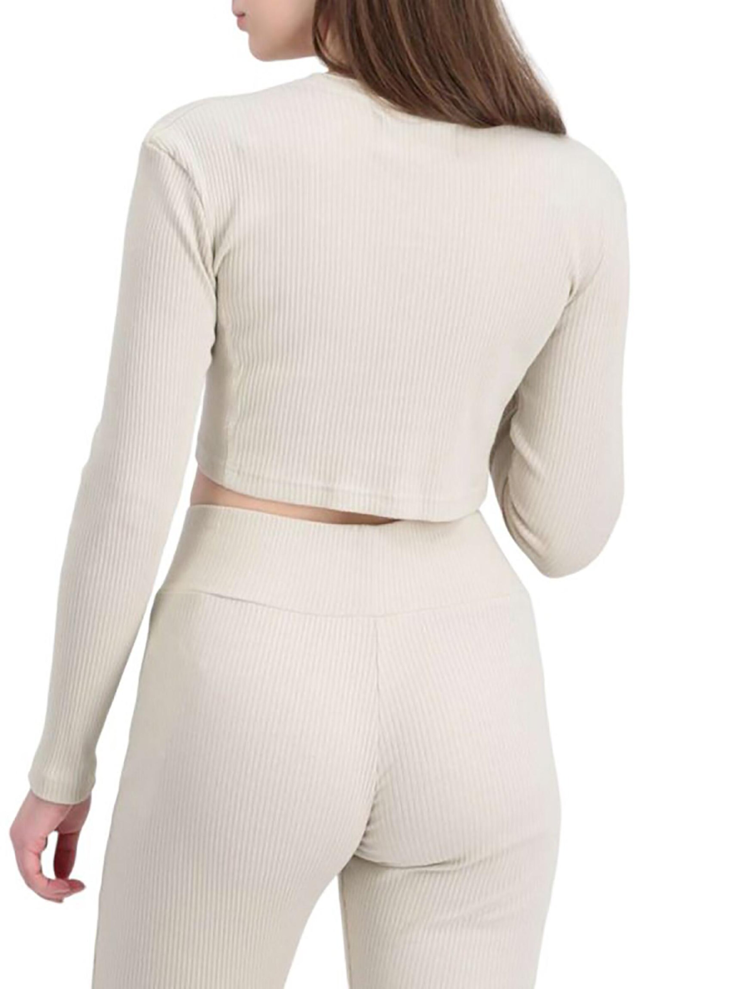 ALPHA INDUSTRIES Sweatshirt 'X-Fit' in White