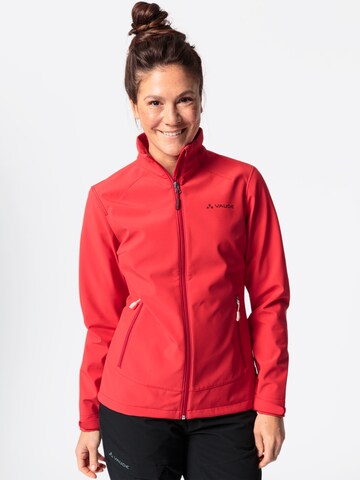 VAUDE Outdoorjas 'Cyclone' in Rood: voorkant