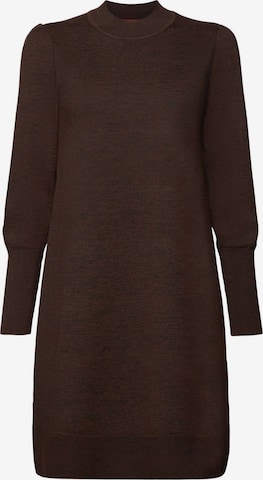 ESPRIT Gebreide jurk in Bruin: voorkant