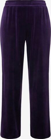 Ulla Popken Regular Pajama Pants in Purple: front