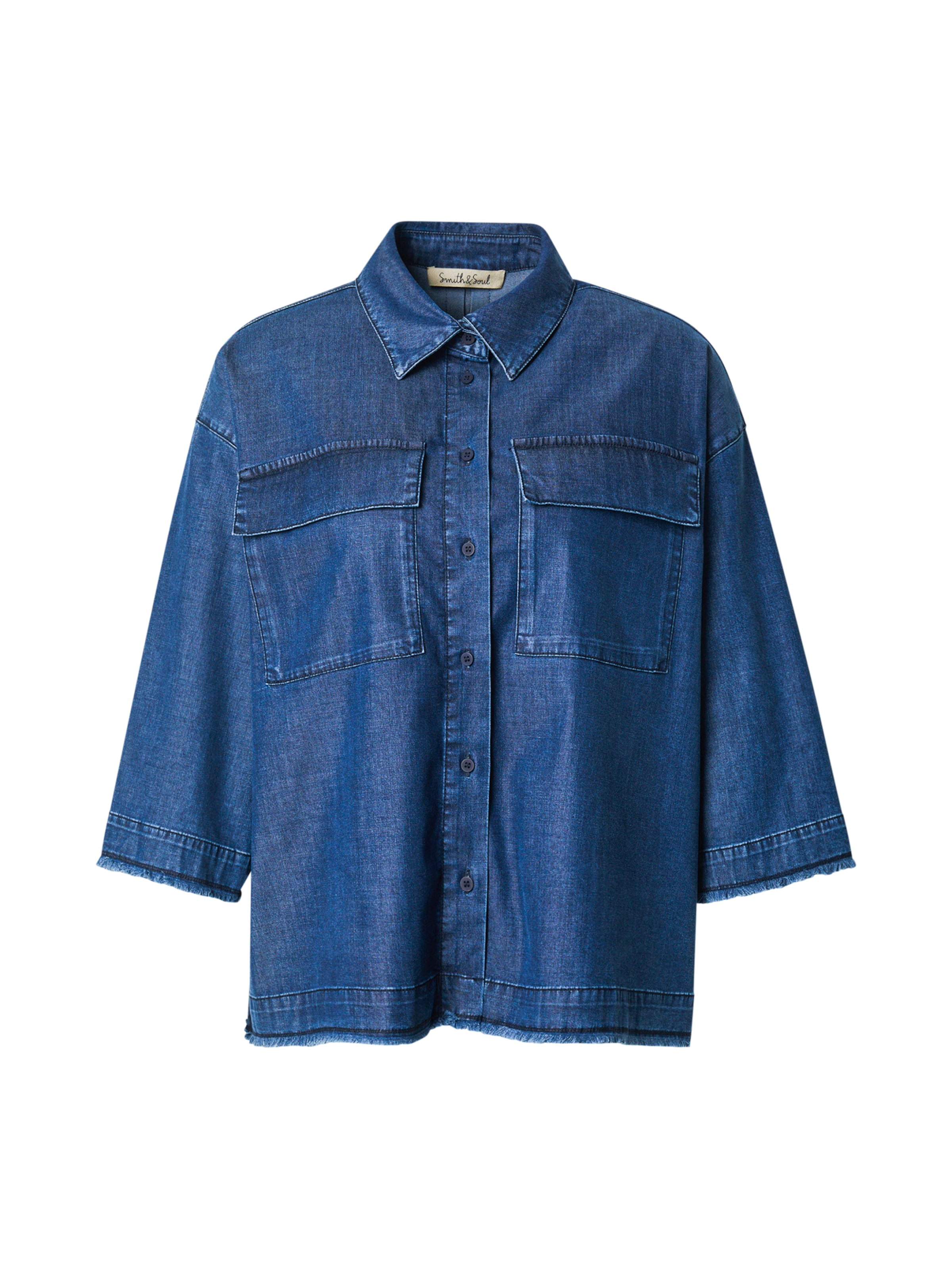 Smith&Soul Bluza | modra barva: sprednja stran