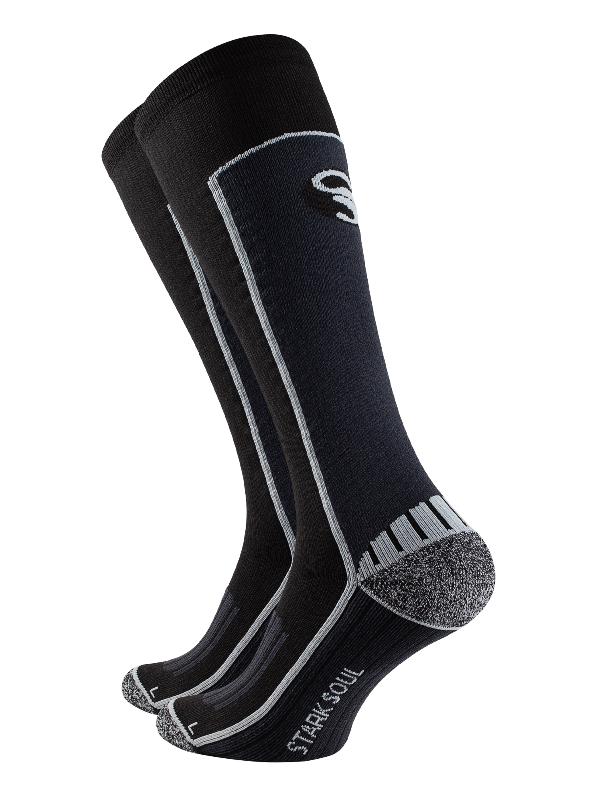 Calzino sportivo di Stark Soul in nero: frontale