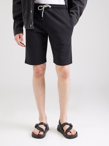 Regular Pantalon 'Brennan' INDICODE JEANS en noir : devant