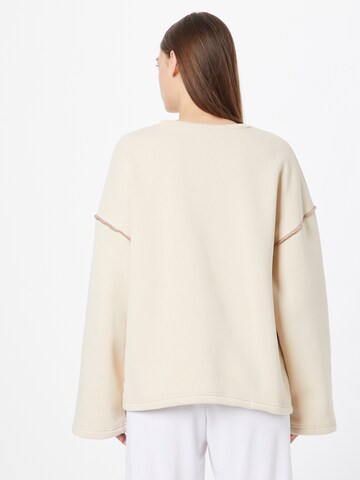 Misspap Sweatshirt i beige