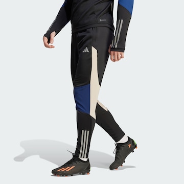 ADIDAS PERFORMANCE Tapered Sportbroek 'Tiro 23 Competition' in Zwart