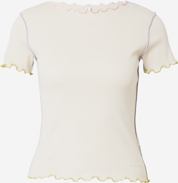 T-shirt 'Ash' mazine en beige : devant