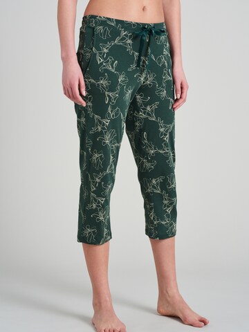 SCHIESSER Pyjamabroek in Groen: voorkant