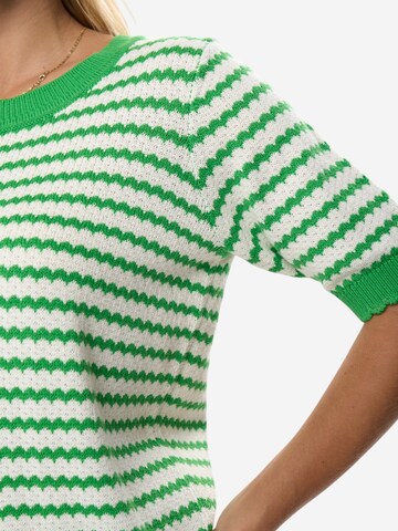 NÜMPH 3/4 Ärmel-Strickpullover 'NUMARI PULLOVER' in Grün