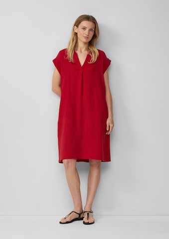 s.Oliver Shirt dress in Red: front