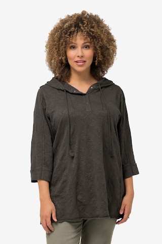 Sweat-shirt Ulla Popken en gris : devant