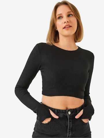 T-shirt Bianco Lucci en noir