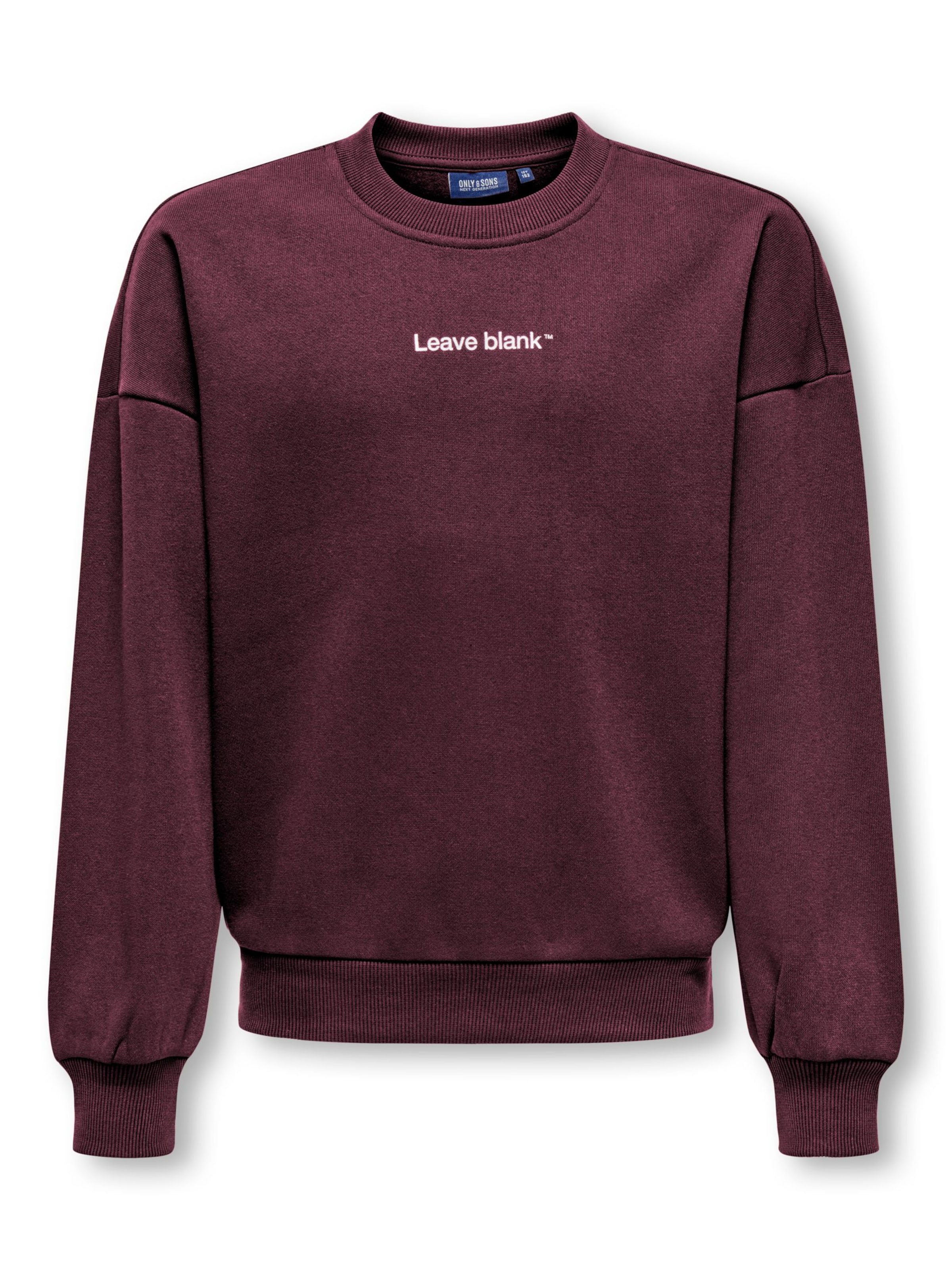 Only & Sons Junior Sweatshirt in Red: front