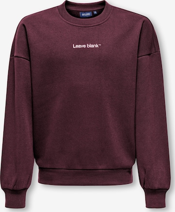 Only & Sons Junior Sweatshirt in Red: front