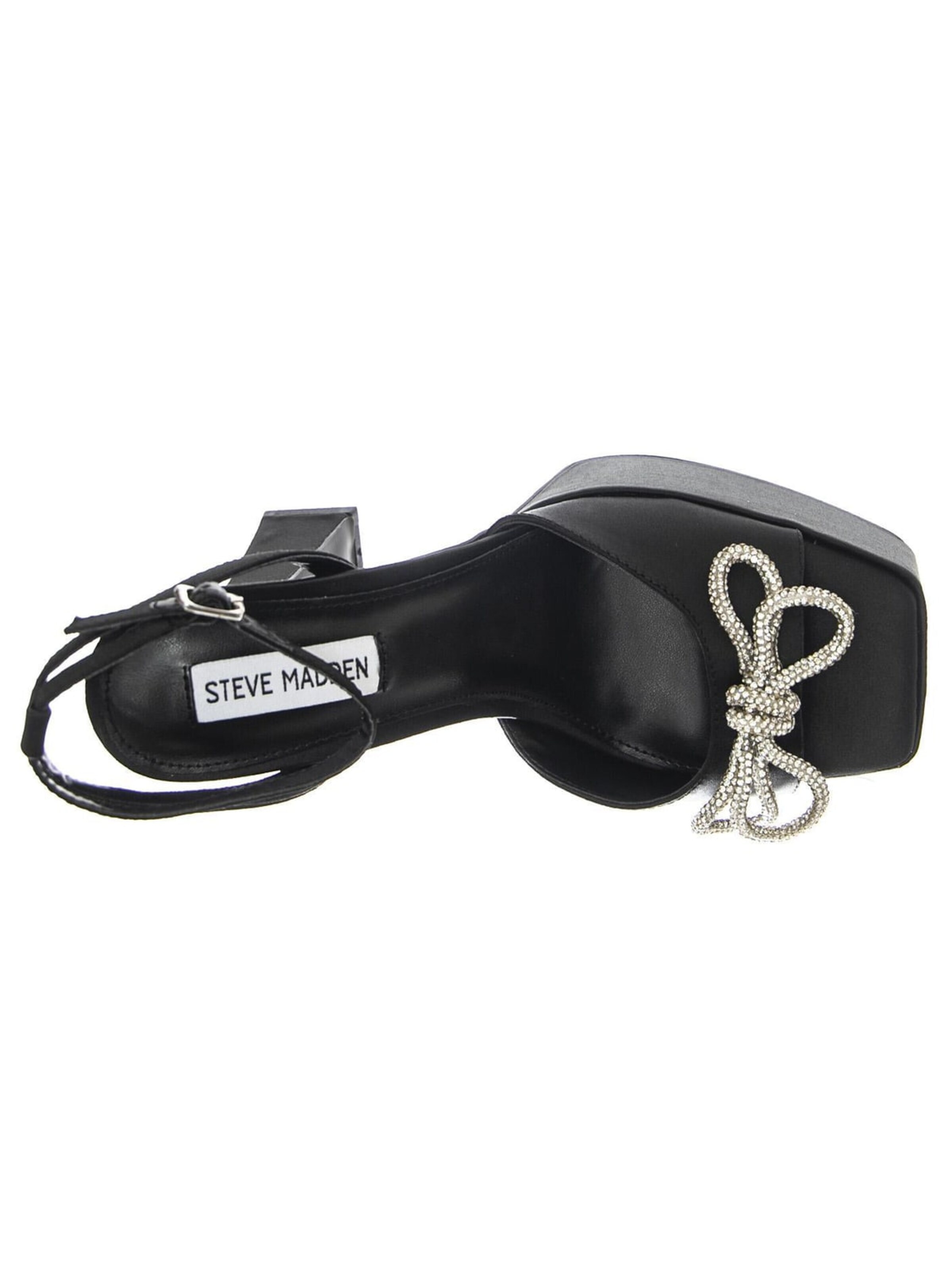 Sandalo 'W' Darla Black Satin Sandals' di STEVE MADDEN in nero